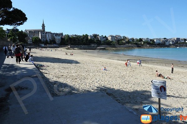 Prieuré beach in Dinard in France