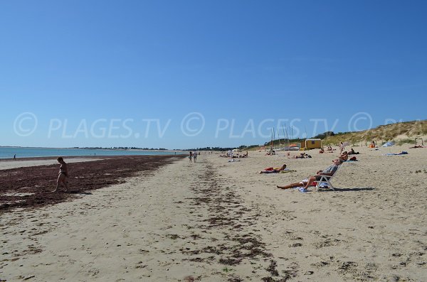 Beach in Couarde les Mers with nautical center