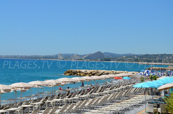 Plage privée à Cagnes sur Mer