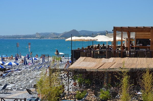 Restaurant by the sea at Cagnes sur Mer - Le Cigalon