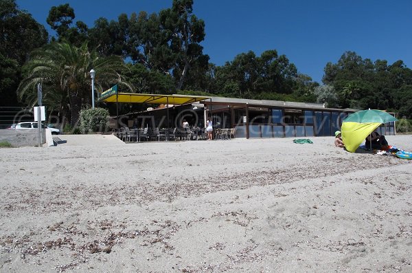 Restaurant of Prunete beach in Cervione