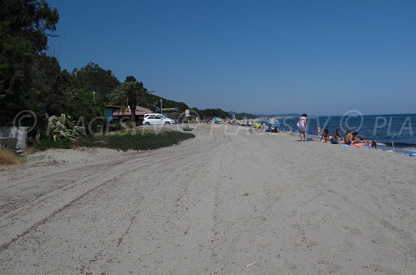 Prunete beach in Cervione in Corsica