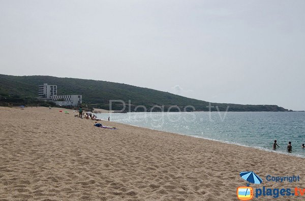 Central part of Puraja beach - Propriano