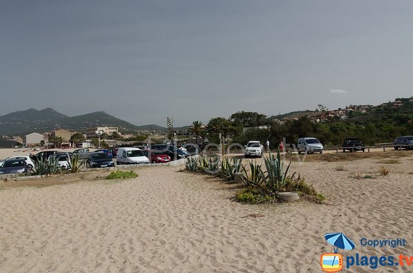 Free parking of Propriano beach