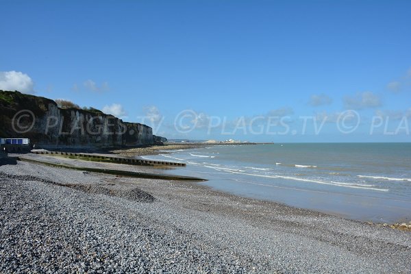 Photo of the Puys beach in Dieppe in France