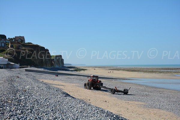 Plage de Quiberville en Normandie