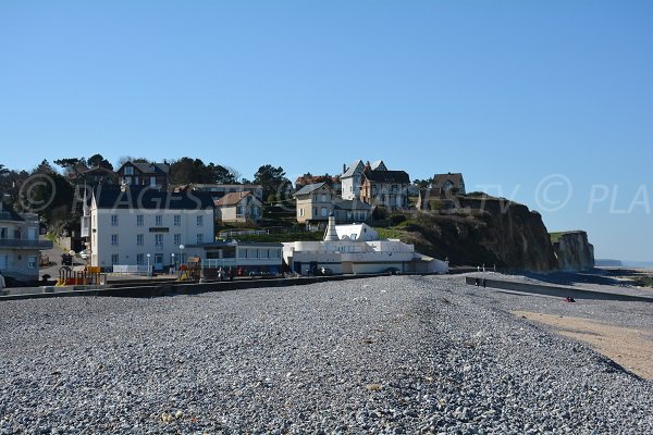 Seaside front of Quiberville (normandy)