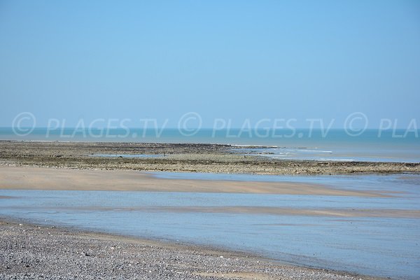 Plage de Quiberville - galets et sable