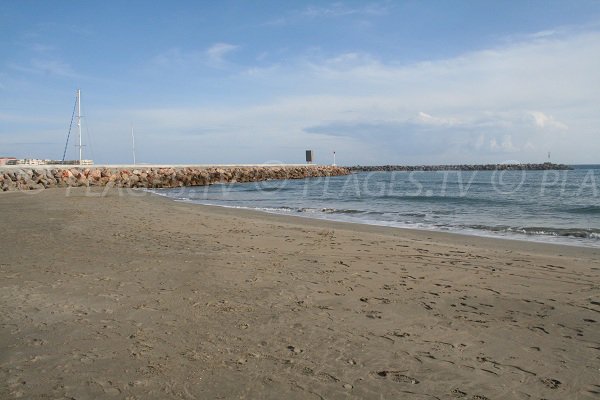 Plage des Quilles à Sète