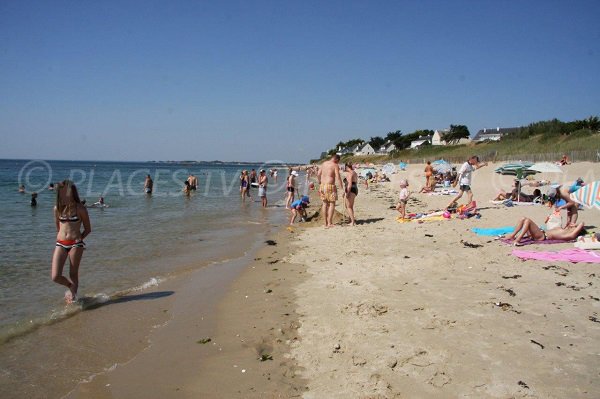 Main part of Quimiac beach in France