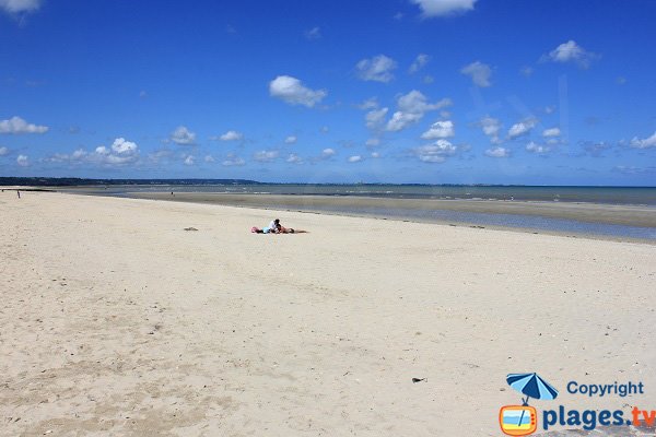 Plage de Quinéville à marée basse