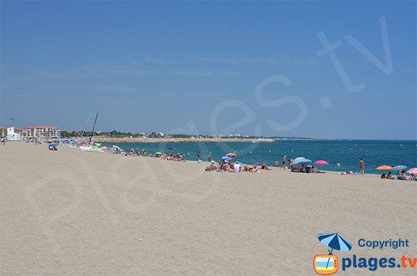 Spiaggia di Racou a Argelès sur Mer in Francia