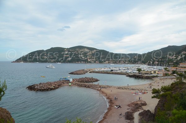 Foto della spiaggia di La Rague di Mandelieu in Francia