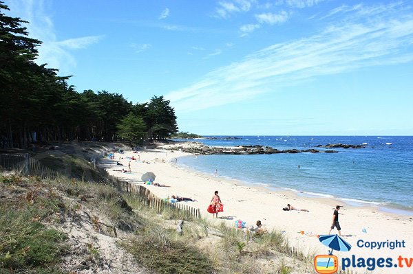 Photo de la plage de la Raie Profonde sur l'ile d'Yeu