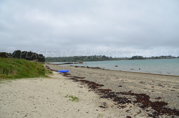 Photo de la plage de Ralevy à Plougrescant dans les Côtes d'Armor