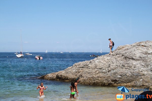 Rocks around Ramonet beach in Le Palais - Belle Ile en Mer