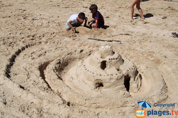 Sand beach of Ramonet in Belle Ile en Mer - France