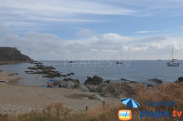 Beach on Cap Taillat in Ramatuelle