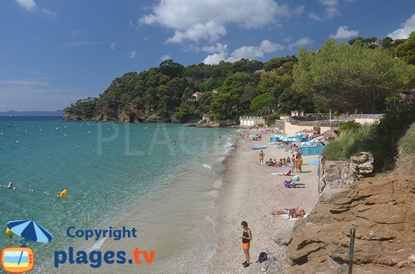 Photo de la plage du Rayol dans le Var