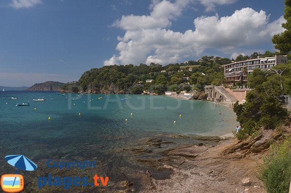 Photo de la plage du Rayol dans le Var