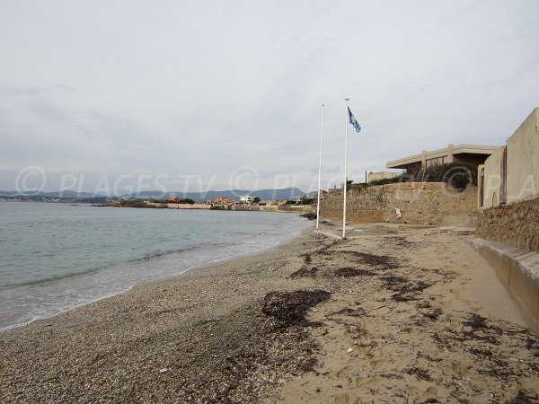 Plage publique du Rayolet à Six Fours les Plages