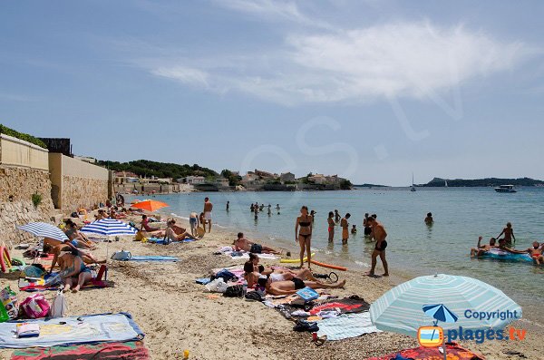 Foto della spiaggia del Rayolet a Six Fours les Plages - Francia