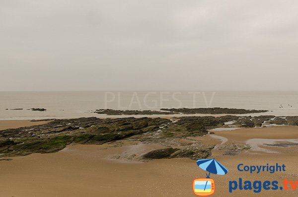 Rochers sur la plage du Redois - St Michel Chef Chef