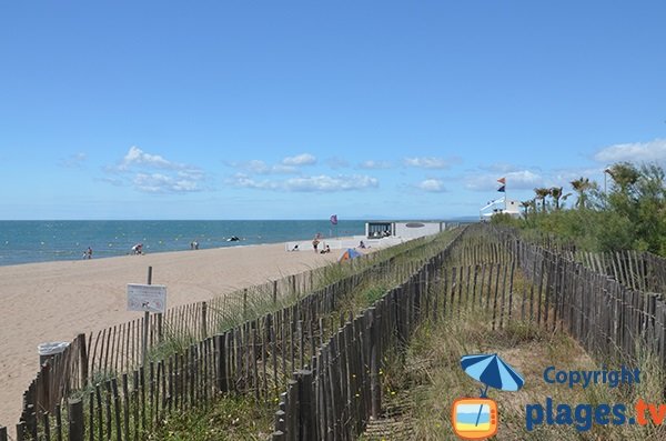 Photo de la plage de la Redoute à Portiragnes