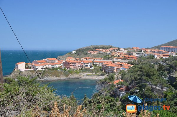 Foto della spiaggia di Raguès a Collioure