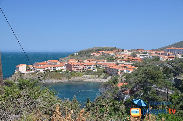 Photo of cove of del Raguès in Collioure - France