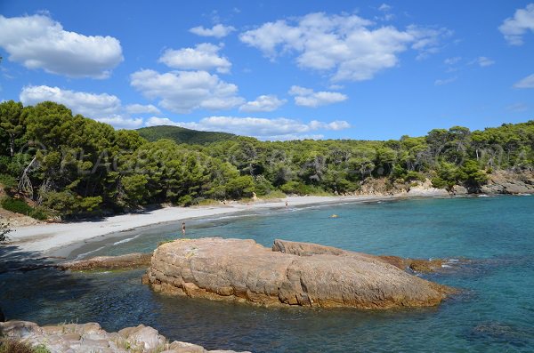 Reine Jeanne beach in France - Bormes les Mimosas