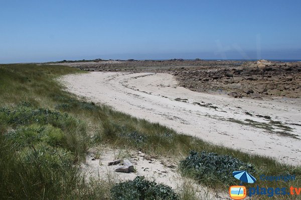 Plage sur l'ile d'Aganton - Pleumeur-Bodou