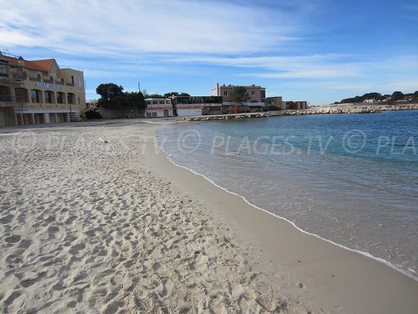 Plage de Renécros à Bandol