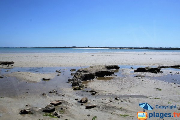 Plage dans la baie du Goulven - Bretagne