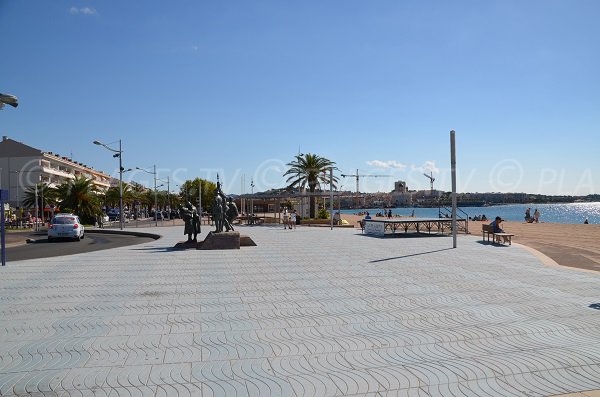 Point de repère de la plage de la République