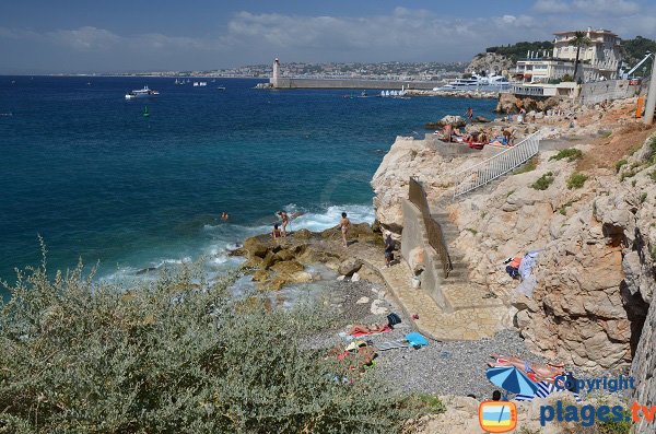 Plage de la réserve à Nice