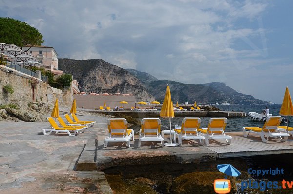 Plage de l'hôtel de la Réserve de Beaulieu