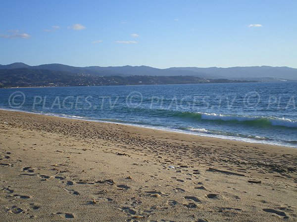 Beach near the airport of Ajaccio