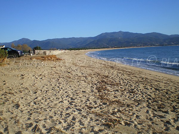 Photo of Ricanto beach - largest sandy beach of Ajaccio