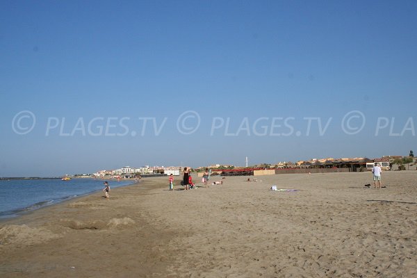 Central beach of Richelieu in Cape d'Agde