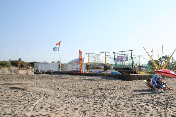 Aire de jeux pour les enfants sur la plage de Richelieu