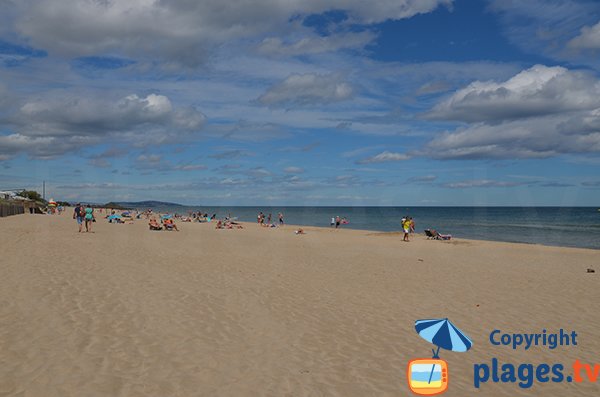 Plage entre Marseillan et le Cap d'Agde