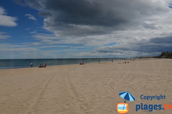 Rieu beach in Marseillan in France