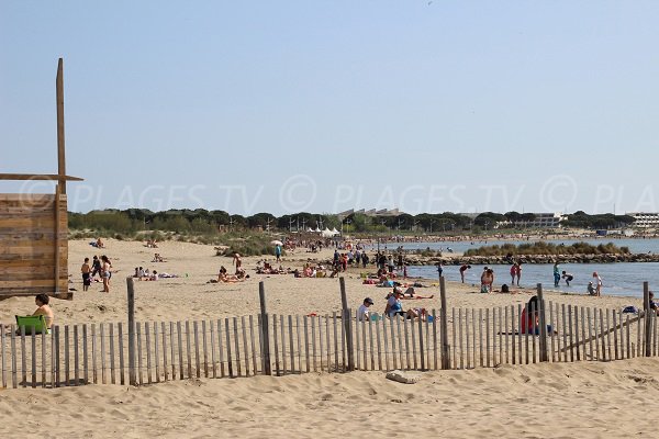 Plage du Grau du Roi à côté du Seaquarium