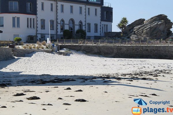 Photo de la plage du centre de thalasso de Roscoff