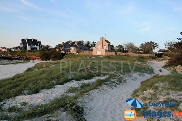 Dunes autour de la plage entre Porspoder et Landunez - Argenton