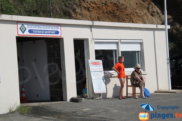 Poste de secours de la plage de la roche d'Argent