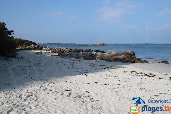 Sud de la plage de Perharidi de Santec