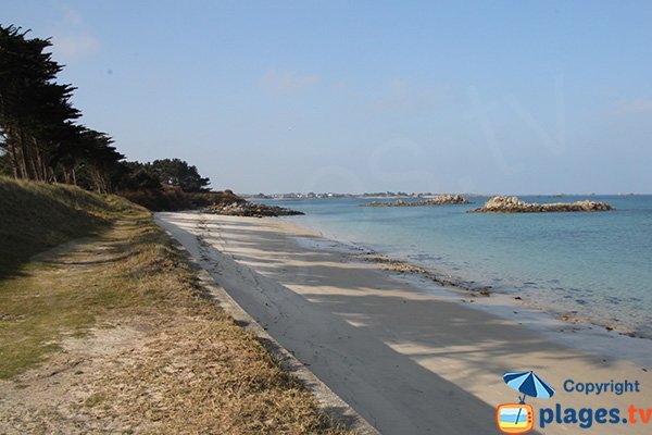 Photo de la plage de St Jean à Perharidi - Santec