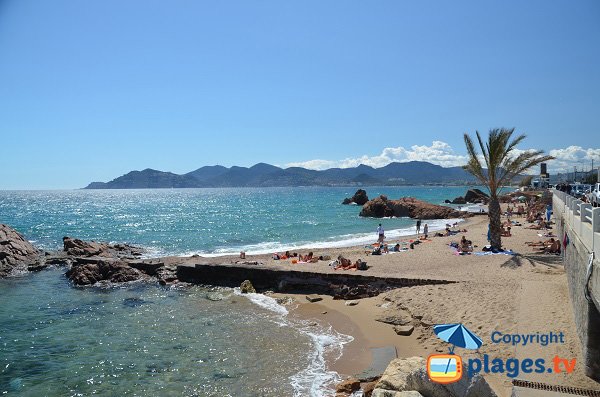 Most beautiful beach in Cannes la Bocca - France